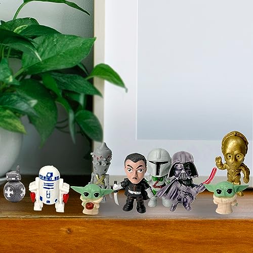 Figuras Star Wars, Figuras Baby Yoda, 14Pcs Star Wars Juguetes, Star Wars Cake Topper, Star Wars Figuras, para Niños Regalo