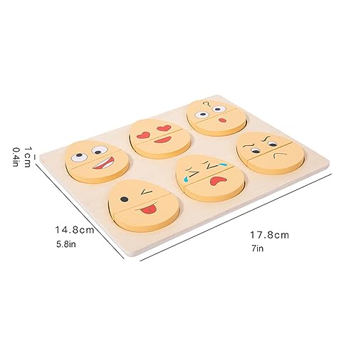 Fiorky Expressions Eggs - Huevos de Pascua de madera con múltiples modos de juego, juguete Montessori, cambio de emociones, educación temprana para niños y niñas