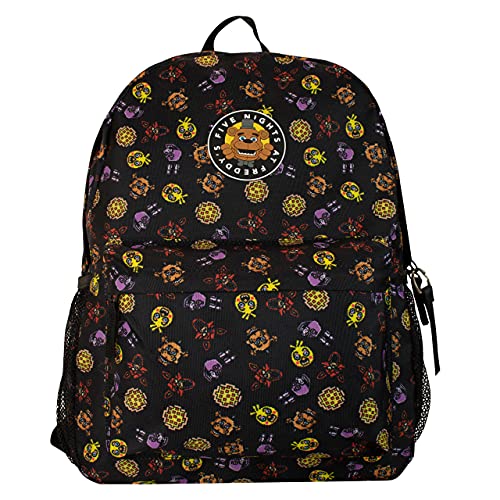 FIVE NIGHTS AT FREDDY'S Mochila | Mochilas Escolares | FNAF Bolsos Infantil para la Escuela | Negro