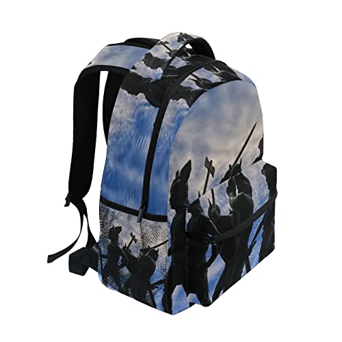 FJAUOQ Odin Valhalla Asgard Theme - Mochila escolar para niños y niñas, mochila de viaje, Como se muestra en la imagen, Talla única