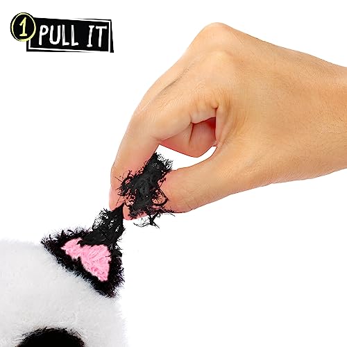 Fluffie Stuffiez Peluche coleccionable grande - PANDA - Revelación sorpresa al abrir la caja con ASMR Fidget DIY Piel flexible, pelusa ultrasuave - Ideal para niños y niñas a partir de 4 años