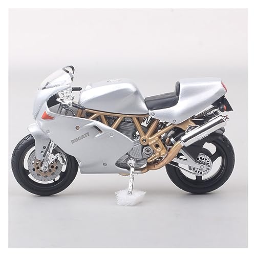 FLYUFO Modelo de Motocicleta 1/18 Escala Clásica Pequeña Ducati 900 Modelo De Motocicleta Ultraligera Fundición A Presión Coche De Juguete Deportes Motocicleta Bicicleta Regalo para tu Familia