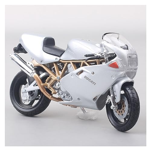 FLYUFO Modelo de Motocicleta 1/18 Escala Clásica Pequeña Ducati 900 Modelo De Motocicleta Ultraligera Fundición A Presión Coche De Juguete Deportes Motocicleta Bicicleta Regalo para tu Familia