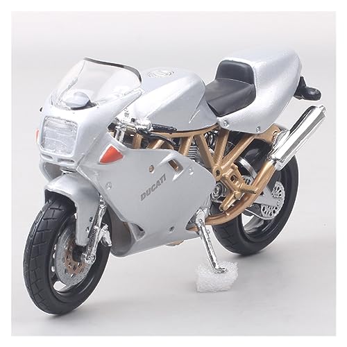 FLYUFO Modelo de Motocicleta 1/18 Escala Clásica Pequeña Ducati 900 Modelo De Motocicleta Ultraligera Fundición A Presión Coche De Juguete Deportes Motocicleta Bicicleta Regalo para tu Familia