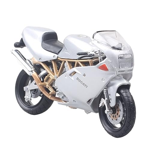 FLYUFO Modelo de Motocicleta 1/18 Escala Clásica Pequeña Ducati 900 Modelo De Motocicleta Ultraligera Fundición A Presión Coche De Juguete Deportes Motocicleta Bicicleta Regalo para tu Familia