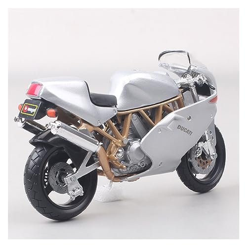 FLYUFO Modelo de Motocicleta 1/18 Escala Clásica Pequeña Ducati 900 Modelo De Motocicleta Ultraligera Fundición A Presión Coche De Juguete Deportes Motocicleta Bicicleta Regalo para tu Familia