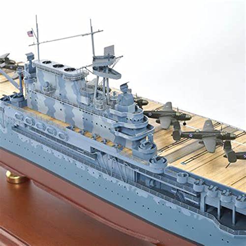 FMOCHANGMDP Maqueta de Maquetas de Barcos, US Aircraft Carrier CV-8 Hornet Kits Modelo de Plástico, Escala 1/350, 28.3Pulgadas