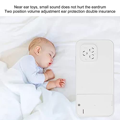 Fockety Teléfono de Juguete para bebé con Luces y Sonidos para Niños y Niñas Pequeños, Teléfono Educativo para Llamadas y Aprendizaje por Chat (Blanco)