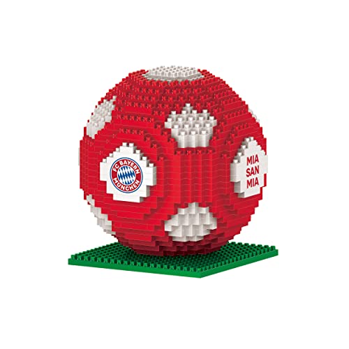 Foco FC Bayern München - Puzzle de bloques de construcción, diseño de fútbol, color rojo