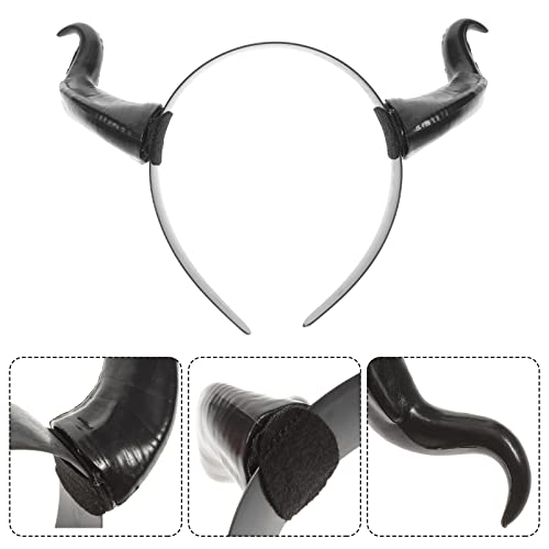 FOMIYES 1 Pc Diadema De Cuerno Diademas De Cuerno De Cosplay De Cuernos Traje De Cosplay De Animales Del Bosque Horn Cuerno Cuerno De Cabra Cabello De Las Mujeres El Plastico