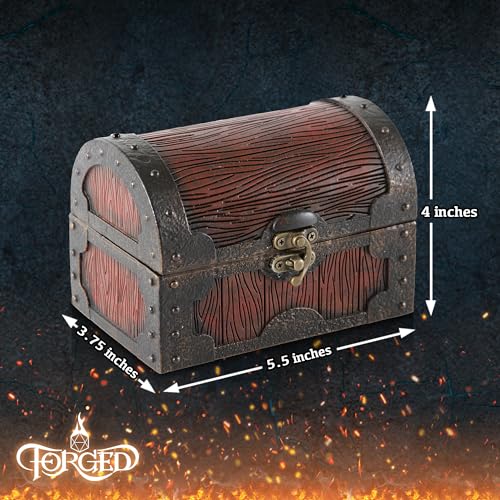 Forged Dice Co Caja de almacenamiento de dados para ratón, con capacidad para hasta 5 juegos de dados poliédricos o 35 dados individuales, compatible con dados de metal poliédricos y miniaturas D&D