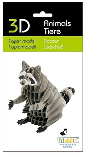 Fridolin Modelo de papel 3D - mapache