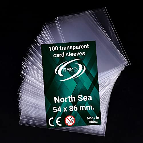 Fundas de cartas transparentes protectoras 54 x 86 mm. (Pack de 100)