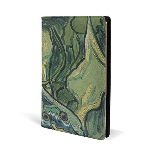 Fundas para libros de Van Gogh Emperor polilla, personalizadas, tamaño grande, funda para libro extensible de hasta 8.7 x 5.8 pulgadas