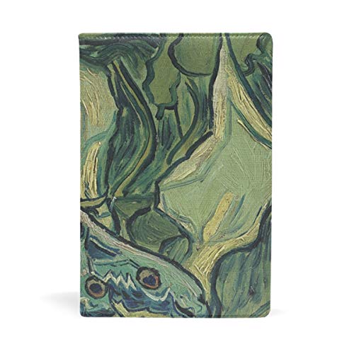 Fundas para libros de Van Gogh Emperor polilla, personalizadas, tamaño grande, funda para libro extensible de hasta 8.7 x 5.8 pulgadas