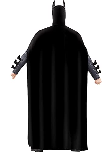 Funidelia | Disfraz de Batman para hombre Caballero Oscuro, Superhéroes, DC Comics - Disfraz para adultos y divertidos accesorios para Fiestas, Carnaval y Halloween - Talla XXL - Negro