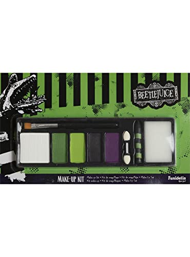 Funidelia | Maquillaje de Beetlejuice Oficial para Hombre y Mujer ▶ Tim Burton, Películas de Miedo, Terror - Color: Blanco, Accesorio para Disfraz - Licencia: 100% Oficial