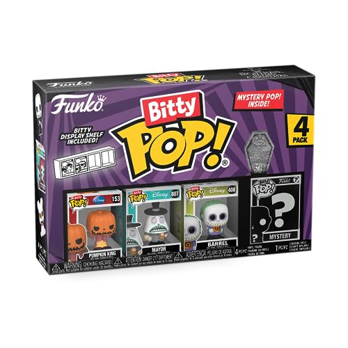 Funko Bitty Pop! The Nightmare Before Christmas Y una Minifigura Misteriosa Sorpresa - 0.9 Inch (2.2 Cm) - TNBC - PUM Paquete In Jack Coleccionable- Repisa Apilable Incluida - Idea de Regalo