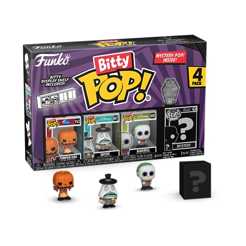 Funko Bitty Pop! The Nightmare Before Christmas Y una Minifigura Misteriosa Sorpresa - 0.9 Inch (2.2 Cm) - TNBC - PUM Paquete In Jack Coleccionable- Repisa Apilable Incluida - Idea de Regalo