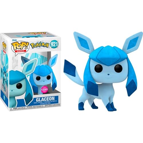 Funko Pokemon Figuras Glaceon Flocked Limited Edition #921 – Exclusive Special Edition – Juguetes Pokemon