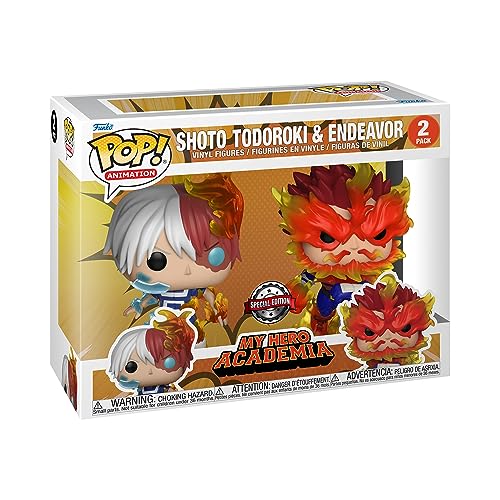 Funko Pop! Animation: My Hero Academia (MHA) 2 Pack - Endeavor & Todoroki &Todoroki - My Hero Academia and 2 - Figura de Vinilo Coleccionable - Idea de Regalo- Mercancia Oficial - Anime Fans