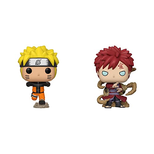 Funko - Pop! Animation: Naruto - Gaara Figura Coleccionable, Multicolor (46627) & Pop! Animation: Naruto - Naruto Running Figura Coleccionable, Multicolor (46626)