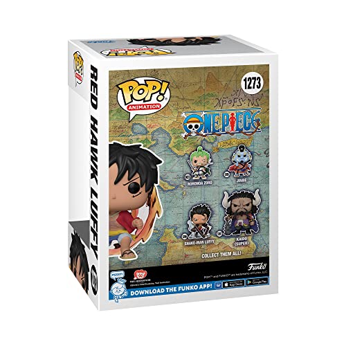 Funko Pop! Animation: One Piece - Red Hawk Luffy - Brilla en la Oscuridad - Chase - Figura de Vinilo Coleccionable - Idea de Regalo- Mercancia Oficial - Juguetes para Niños y Adultos