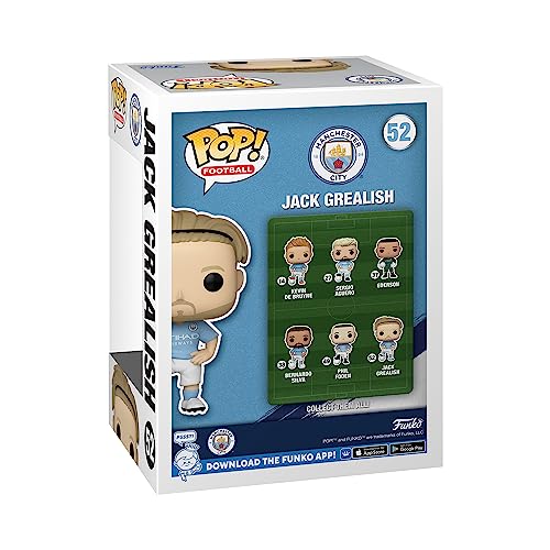 Funko POP! Football: Manchester City - Jack Grealish G. - Manchester City FC - Figuras Miniaturas Coleccionables Para Exhibición - Idea De Regalo - Mercancía Oficial - Juguetes Para Niños Y Adultos