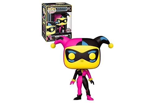 FUNKO POP! Heroes: DC - Harley Quinn - (Black Light) - DC Comics - Figura de Vinilo Coleccionable - Idea de Regalo- Mercancia Oficial - Juguetes para Niños y Adultos - Comic Books Fans