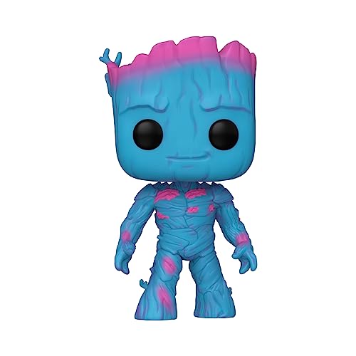 Funko Pop! Jumbo: Guardians of The Galaxy 3 - Groot - Luz Ultravioleta - Guardianes de la Galaxia - Figura de Vinilo Coleccionable - Idea de Regalo- Mercancia Oficial - Juguetes para Niños y Adultos