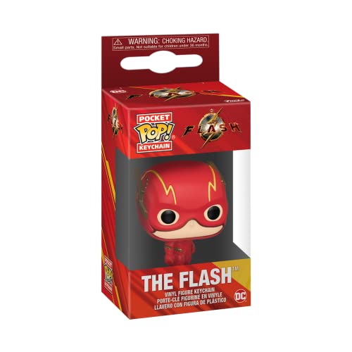 Funko Pop! Keychain: DC - The Flash - DC Comics - Minifigura de Vinilo Coleccionable Llavero Original - Relleno de Calcetines - Idea de Regalo- Mercancia Oficial - Comic Books Fans - Minifigura