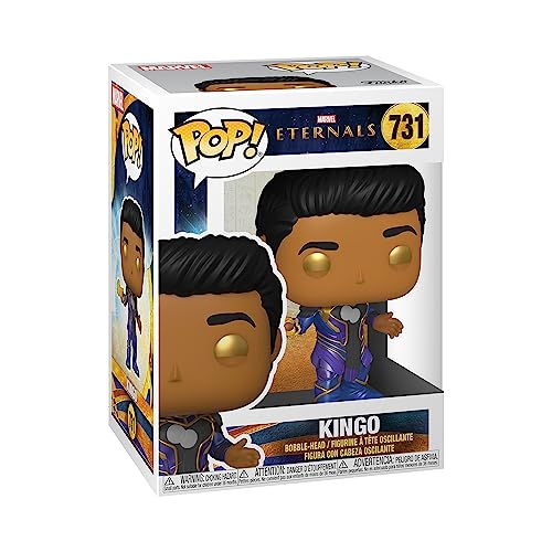 Funko Pop! Marvel: Eternals - Kingo - Marvel Comics - Cómics Marvel - Figura de Vinilo Coleccionable - Idea de Regalo- Mercancia Oficial - Juguetes para Niños y Adultos - Comic Books Fans