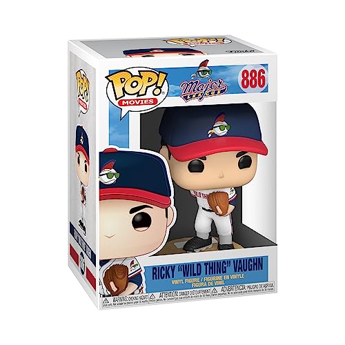 Funko Pop! Movies: Major League - Ricky Vaughn - 1/6 de Probabilidades de Obtener la RARA Variante ChaseASE - (Styles May Vary) - Figura de Vinilo Coleccionable - Idea de Regalo- Mercancia Oficial