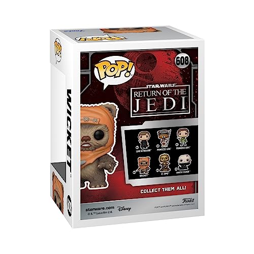 Funko Pop! Star Wars: RotJ 40th - Wicket - Figura de Vinilo Coleccionable - Idea de Regalo- Mercancia Oficial - Juguetes para Niños y Adultos - Movies Fans - Muñeco para Coleccionistas