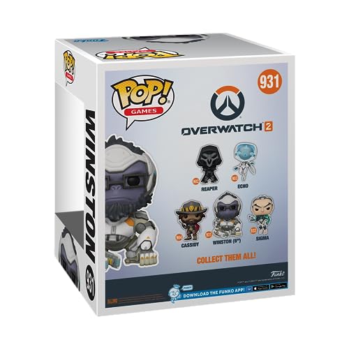 Funko Pop! Super: Overwatch 2- Winston - Figura de Vinilo Coleccionable - Idea de Regalo- Mercancia Oficial - Juguetes para Niños y Adultos - Video Games Fans - Muñeco para Coleccionistas