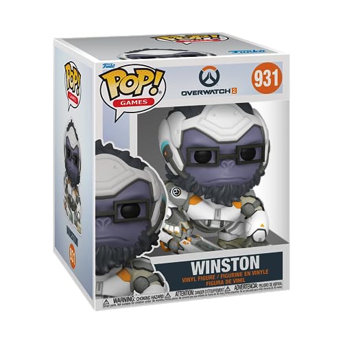 Funko Pop! Super: Overwatch 2- Winston - Figura de Vinilo Coleccionable - Idea de Regalo- Mercancia Oficial - Juguetes para Niños y Adultos - Video Games Fans - Muñeco para Coleccionistas