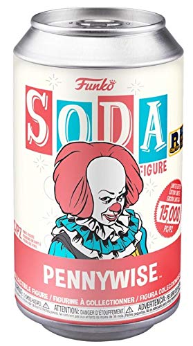 Funko Vinilo Soda, IT 1990, Pennywise, Blanco y Negro, 1/6 Probabilidades de RARA Persecución Variante, Exclusiva Amazon, Figura de Vinilo Coleccionable, Idea para Regalo, Merchandise Oficial