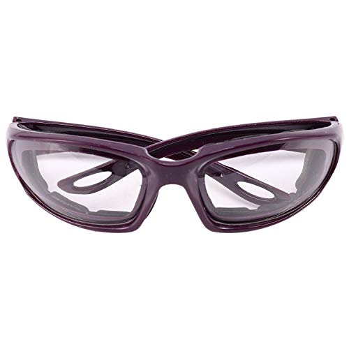 Fvoagaou Libre de Lágrimas Gafas de Protección Para Picado de Cebolla Gafas de Protector de Ojos Herramienta de Cocina Gadget Morado