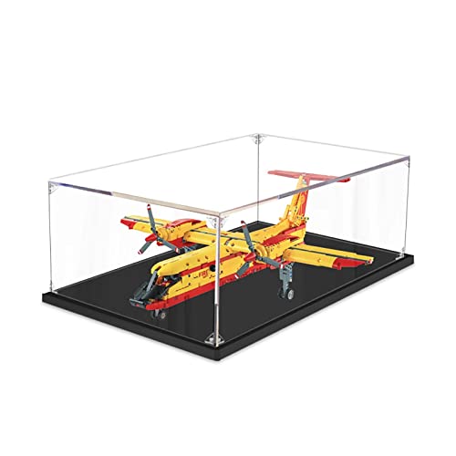 FYHCY Vitrina para Aviones de extinción de Incendios Lego 42152, Vitrina acrílica para Lego 42152 (no Incluye el Modelo Lego) 2MM