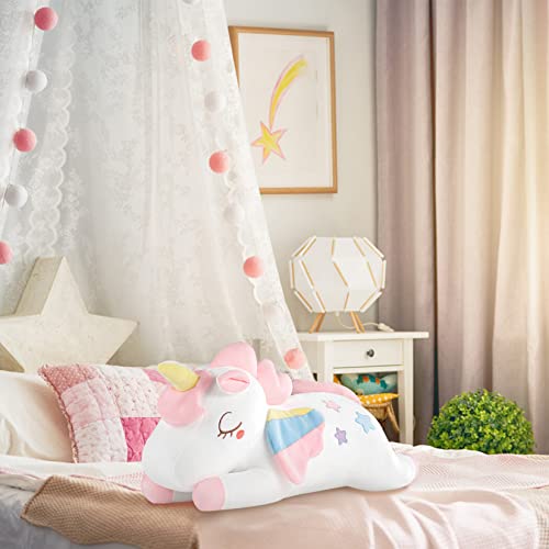 GAGAKU 66cm Almohada de Unicornio Peluche Unicornio Gigante Pulgadas para Niñas, Almohada de Animales de Peluche para Niñas, Niños y Adultos, Regalo de Cumpleaños