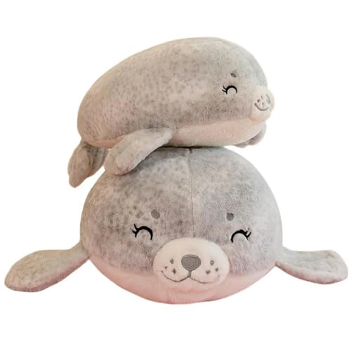 GagaLu Dibujos Animados Sonrisa Suave león Marino Almohada de Felpa Juguete Lindo Mundo Marino Animal de Peluche Foca Almohada para Dormir decoración del hogar 50cm 1