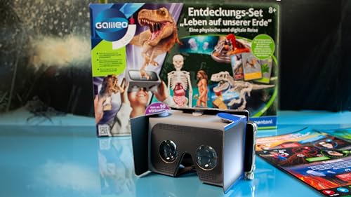 Galileo Lab 59366 - Kit de Descubrimiento de Vida en Nuestra Tierra - Caja de experimentación con Experiencia de Realidad Virtual - Juguete para niños a Partir de 8 años Clementoni