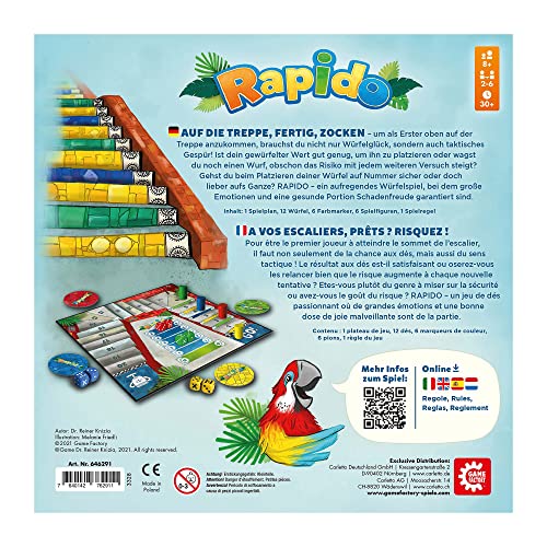 Game Factory- Juego de Dados emocionante para Todas Las Generaciones, a Partir de 8 años, Multicolor (646291)