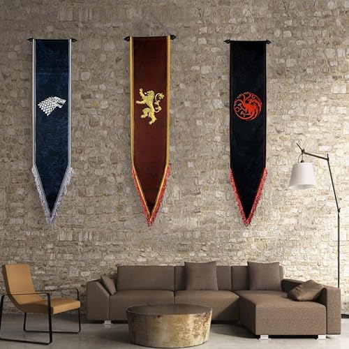 game thrones flag - banner de casa game thrones Stark 167X33CM