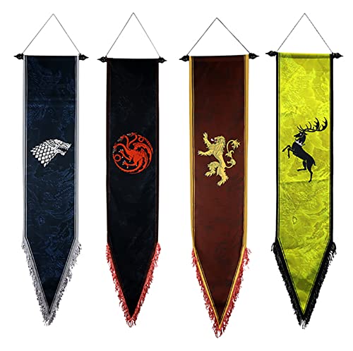 game thrones flag - banner de casa game thrones Stark 167X33CM