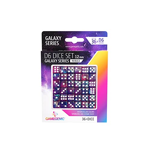 Gamegenic - Set de Dados 6 Caras Nebula 12MM (36pcs)