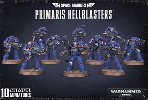 Games Workshop 25176500220 - Kit de plástico Primaris Hellblasters de Marines Espaciales, Color Negro, para 12 años a 99 años