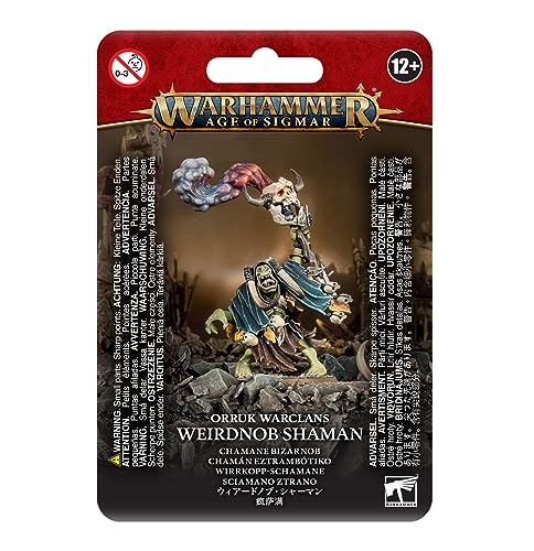 Games Workshop 99070209005 "Ironjawz Orruk Weirdnob Shaman Juego en Miniatura, Negro, 2.12 x 1.3 x 0.5 Pulgadas; 10 Gramos