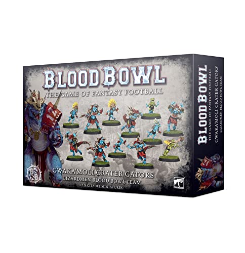 Games Workshop - Blood Bowl: Equipo de Lizardmen - Gwaka'moli Crater Gators