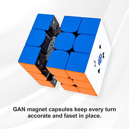 GAN 356X v2, 3x3 Cubo Mágico Speed Puzzle de Gans Magnético Cube Juguete Rompecabezas (Sin Pegatinas)